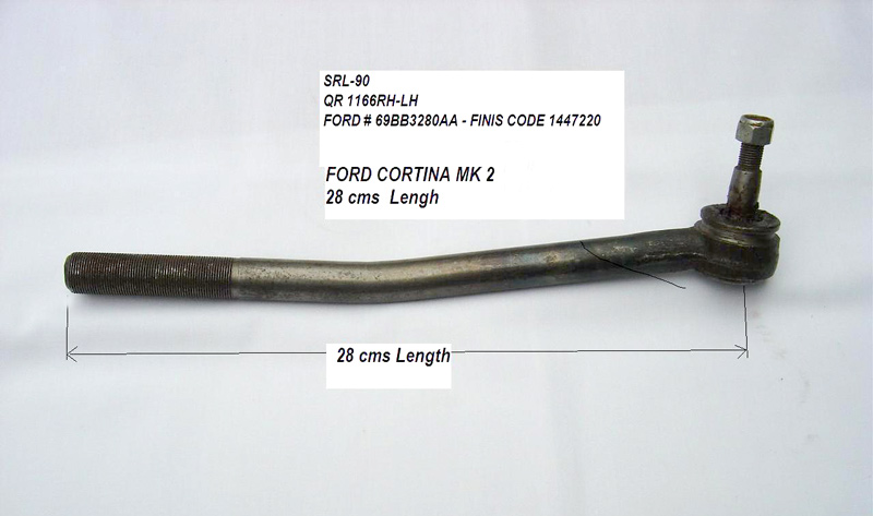 Inner Track Rod End (Ford Cortina MK2 1966-1970, Length 28 cms)